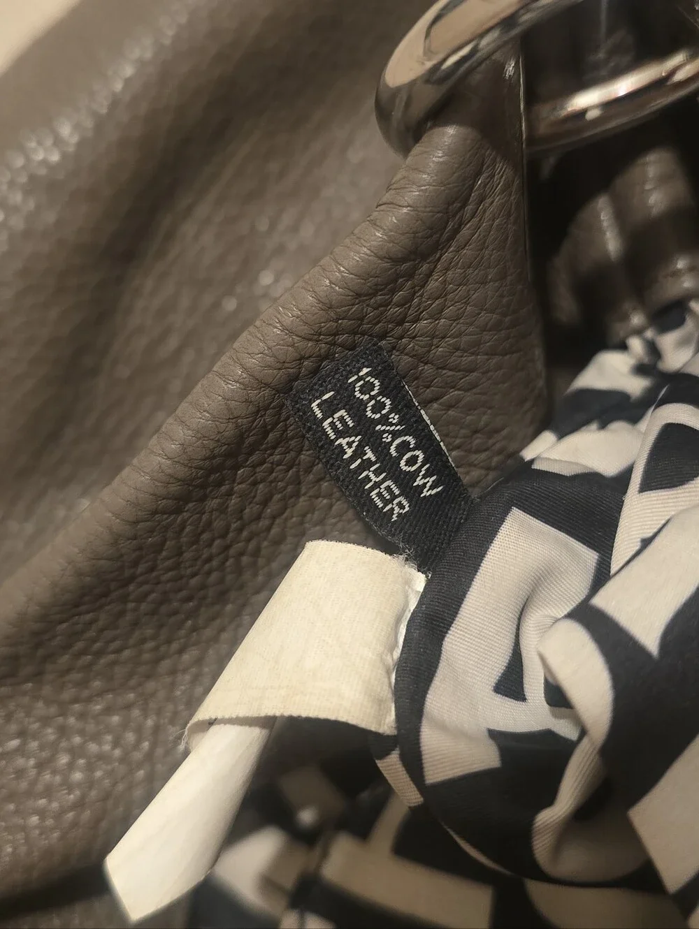 Marc by Marc Jacobs Taupe Pebbled Leather Hobo Shoulder Bag